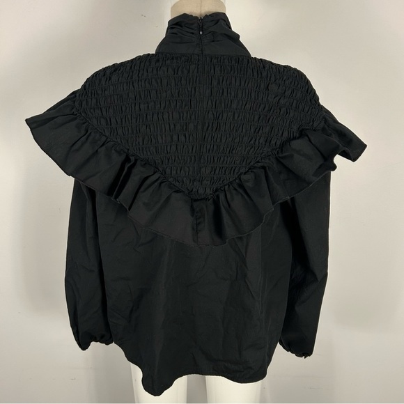 Zara Poplin Blouse with Tie XL - Picture 5 of 11